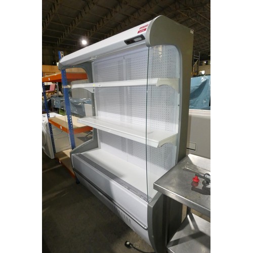 1300 - An open front refrigerated unit with night screen by Jordao cooling systems type MFP4-SLIM 150 appro... 