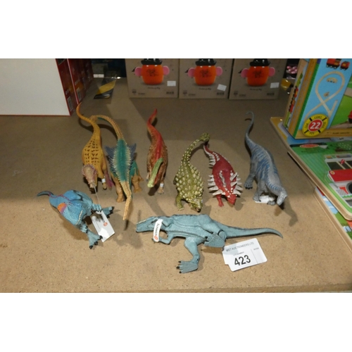 423 - 8 x various Schleich dinosaur figures