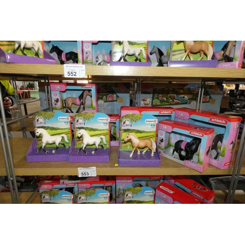 553 - 9 x various Schleich horse club figures