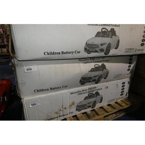 659 - 1 x Turbokidz Mercedes AMG GT R child's ride on 12v battery powered toy car. Boxed and requires asse... 