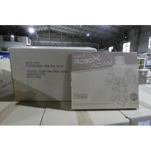 831 - 10 x Ricco cardboard Mini Robox Adam figures. Boxed and requires assembly