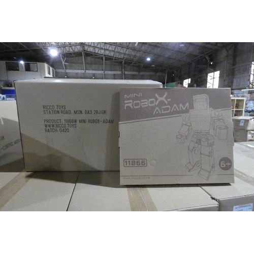 834 - 10 x Ricco cardboard Mini Robox Adam figures. Boxed and requires assembly