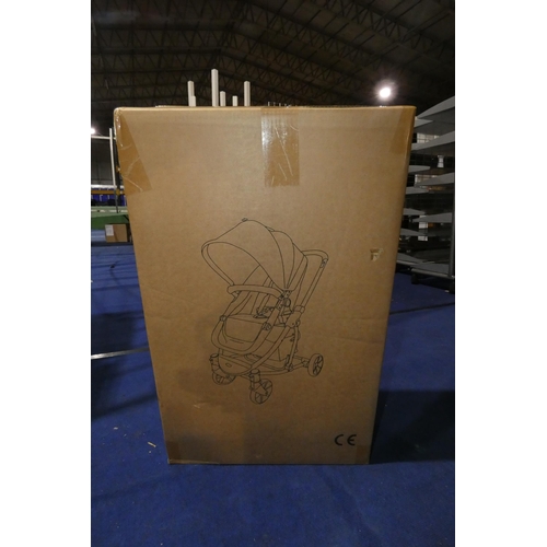 849 - 1 x Ricco HP-707A  2-1 child's foldable buggy / push chair. Boxed and requires assembly