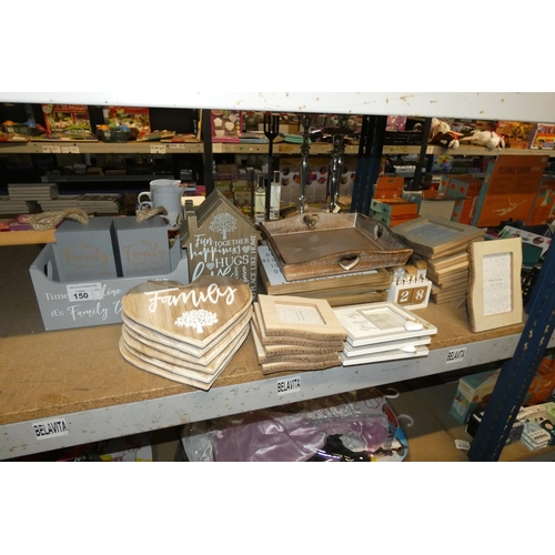 150 - A quantity of various novelty, photo frames etc