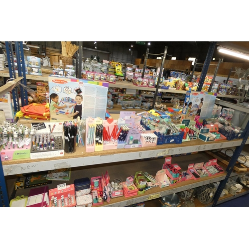 172 - A quantity of various stationary related items including pencils, pens, pencil sharpeners etc. Conte... 