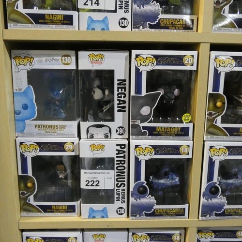 222 - 6 x various Funko Pop collectable bobble head figures - Boxed and unused. Not practical to list in d... 