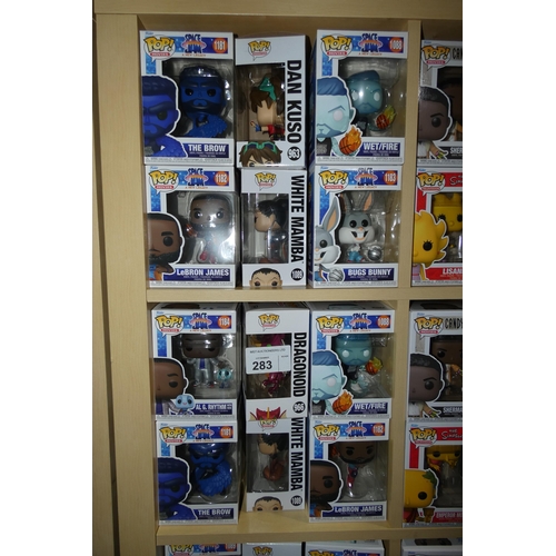 283 - 12 x various Funko Pop collectable bobble head figures - Boxed and unused. Not practical to list in ... 