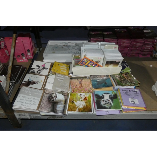 349 - A quantity of various greetings cards