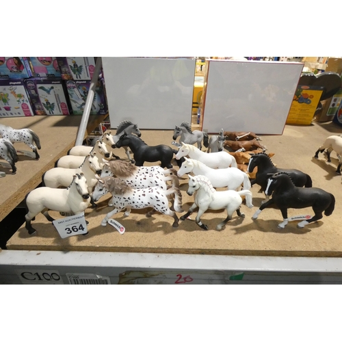 364 - 20 x various horse figures by Schleich