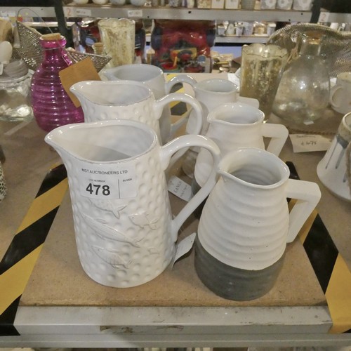 478 - 6 x various water jugs