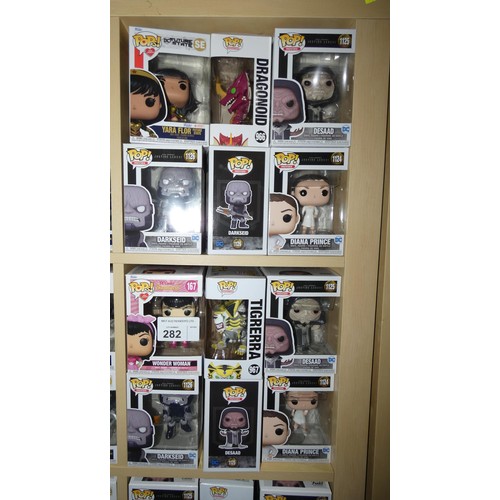 282 - 12 x various Funko Pop collectable bobble head figures - Boxed and unused. Not practical to list in ... 