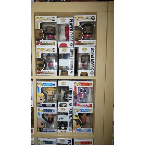 277 - 12 x various Funko Pop collectable bobble head figures - Boxed and unused. Not practical to list in ... 