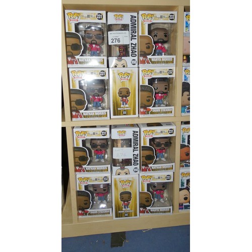 276 - 12 x various Funko Pop collectable bobble head figures - Boxed and unused. Not practical to list in ... 