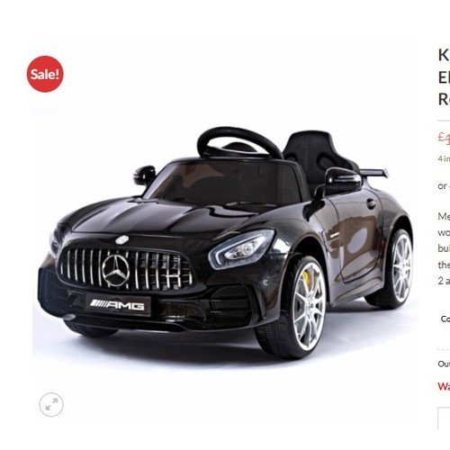 658 - 1 x Turbokidz Mercedes AMG GT R child's ride on 12v battery powered toy car. Boxed and requires asse... 