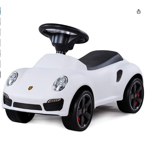 677 - 1 x Rastar Porsche 911 Turbo S child's push along ride on toy car. Boxed and requires assembly - Col... 