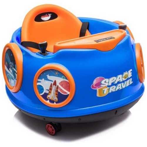 730 - 1 x Ricco A030 Space Travel 360 degree electric ride on toy. Boxed and requires assembly