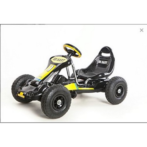 868 - 1 x black metal pedal go kart