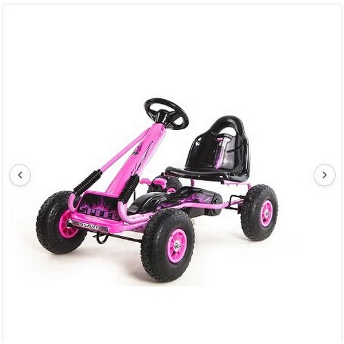 867 - 1 x Top Racer 64 pedal go kart - pink metal