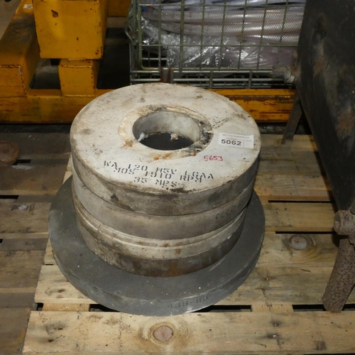 5062 - 5 x various grinding wheels