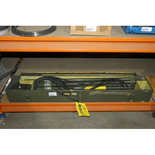 5282 - 1 x green metal flight case containing a Tornado accessory kit NSN 4920-99-756-6954