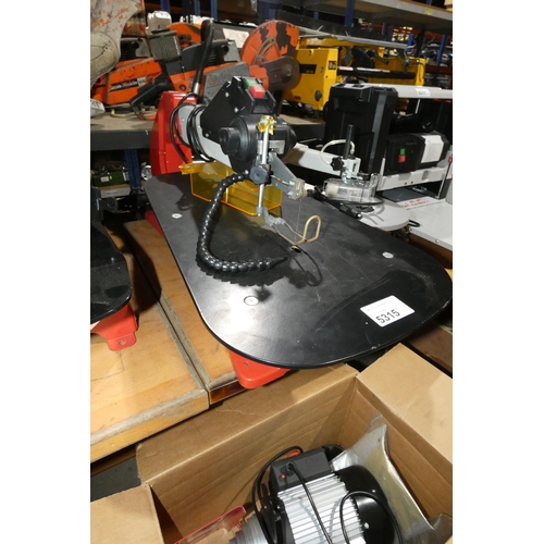 5315 - 1 x bench top scroll saw 240v. This is a sample machine with no make or model visible (ELT009323)