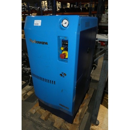 5335 - 1 x Hydrovane HV05 compressor 3ph, hour meter reads 4028 hours