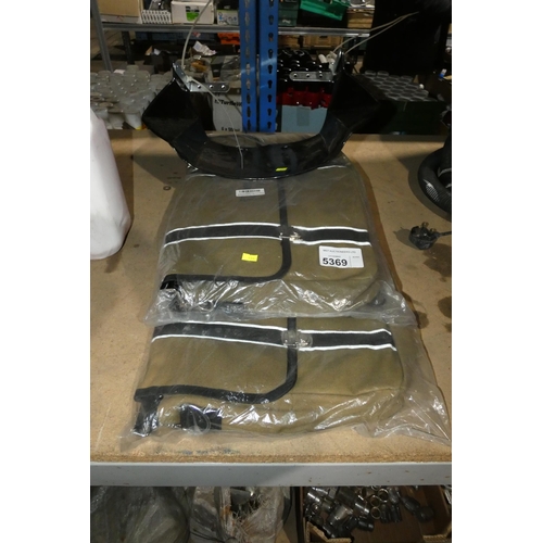 5369 - 3 x JET motorcycle bags and 1 x motorcycle fairing section