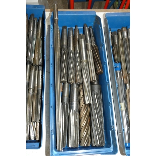 5078 - 1 box containing a quantity of various taper shank reamers