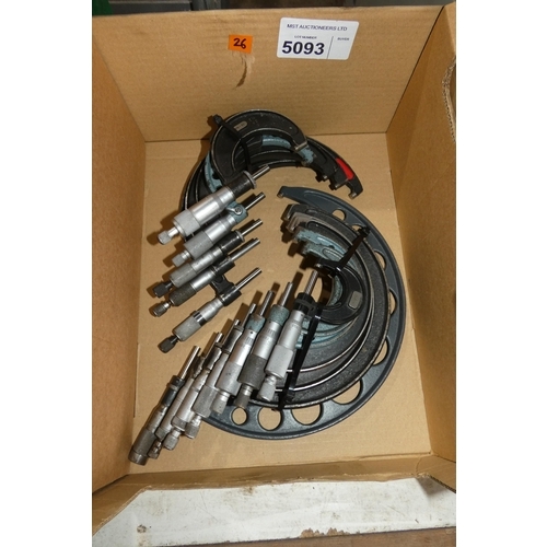 5093 - 2 x sets of micrometers (12 in total)