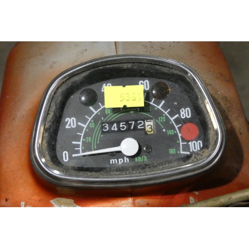 36 - Honda 175 -174cc

V5 present, 1 Key and does not run,

Registration number: XWC 508S,
Odometer Readi... 