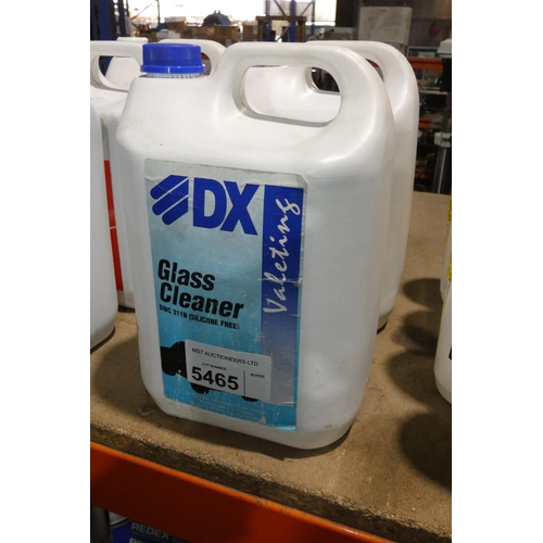 5465 - 2 x 5L bottles DX glass cleaner