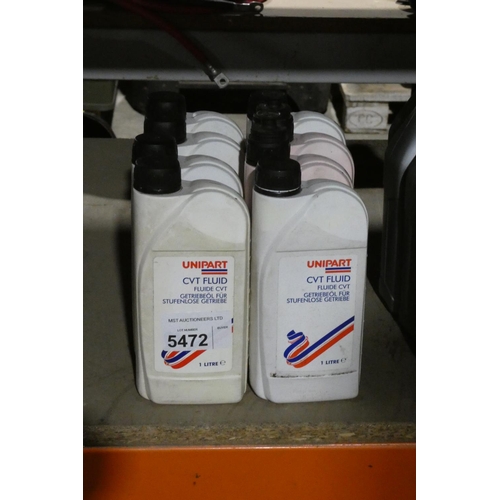 5472 - 8 x 1L bottles of Unipart CVT fluid