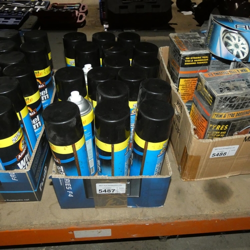 5487 - 1 box containing a quantity of 600ml cans of Armor All wheel foam