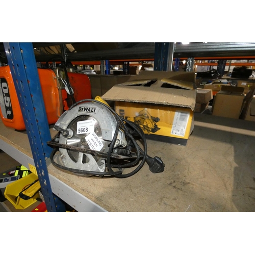 5608 - 1 x Dewalt hand held circular saw 240v