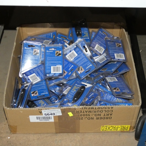 5640 - 1 box containing a quantity of Michelin key chain digital tyre gauges