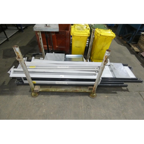 5651 - A quantity of grey metal boltless stores type racking comprising 4 x uprights at 45cm deep / upright... 