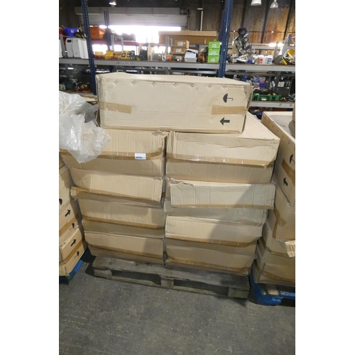 5658 - 1 pallet containing 9 x unused grey metal electrical boxes each approx 63 x 26 x 83cm high