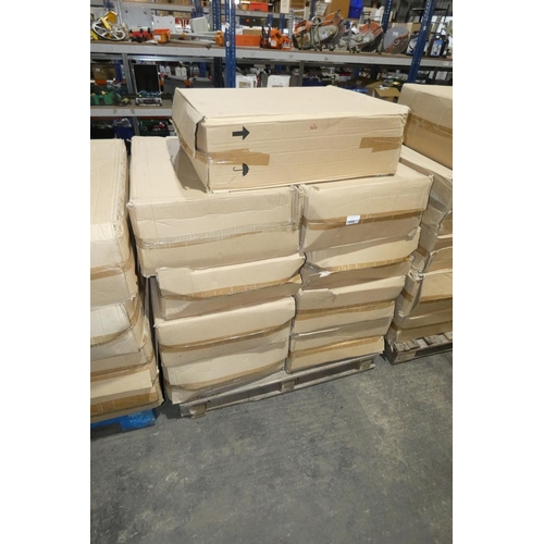 5660 - 1 pallet containing 9 x unused grey metal electrical boxes each approx 63 x 26 x 83cm high