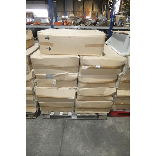 5661 - 1 pallet containing 9 x unused grey metal electrical boxes each approx 63 x 26 x 83cm high