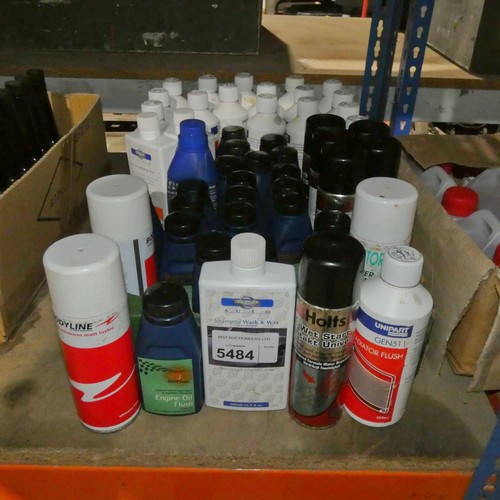 5484 - A quantity of various items including engine oil flush, auto shampoo etc