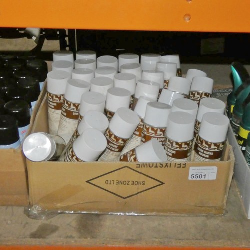 5501 - 1 box containing a quantity of luxury wax polish in 500ml cans