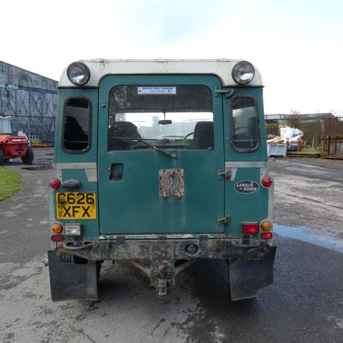 7 - Land Rover 90 Defender Hard top 1985. Reg.No. C626 XFX. 14/10/1985, Petrol  2286cc. The vehicle is a... 