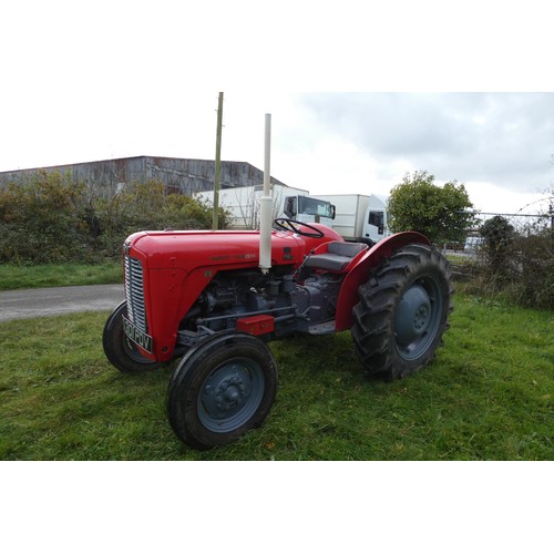 15 - Red Massey Ferguson Tractor,  1960s, Re-registered as Q301 PDV in 2011. 3000cc Diesel 3 cylinder, 19... 