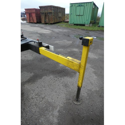 5964 - A tow behind access platform by Access Machines Ltd model AM12 Power Tower YOM 1990s, yellow painted... 