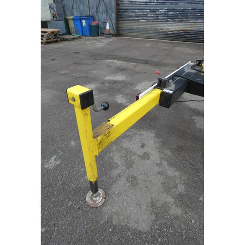 5964 - A tow behind access platform by Access Machines Ltd model AM12 Power Tower YOM 1990s, yellow painted... 