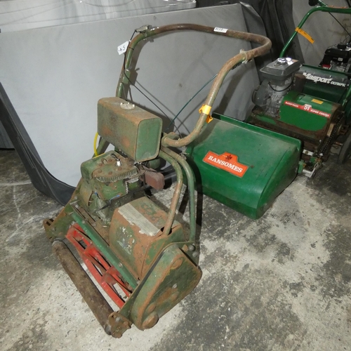 5773 - 1 x ATCO petrol engine cylinder lawn mower. Please note that no grass collection box is included