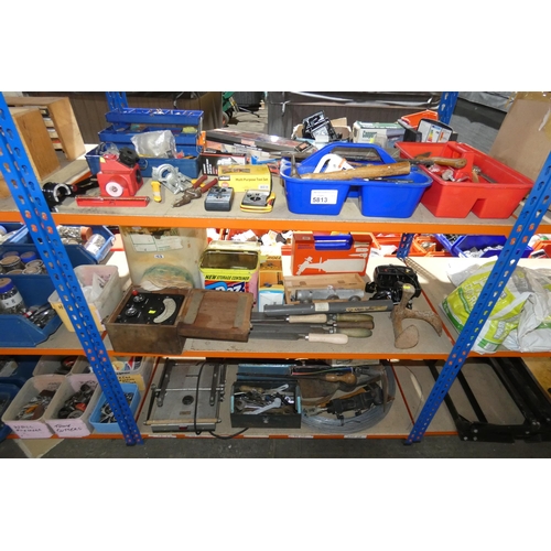 5813 - A quantity of various tools including a Ronson blow torch, a vintage Avometer etc. Contents of 3 she... 