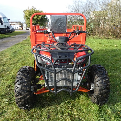 5969 - 1 x Zongshen Chinese imported quad bike which has been lengthened and a tipping back added. Has all ... 