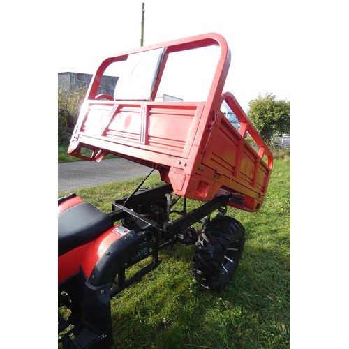 5969 - 1 x Zongshen Chinese imported quad bike which has been lengthened and a tipping back added. Has all ... 