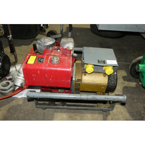 5972B - 1 x generator with a Briggs and Stratton Magnetron petrol engine, output 110v,  4.0 kva